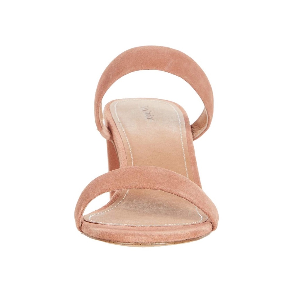 Soludos Ines Walnut Tan Suede Leather Heels Slip On Block Heel Strap Sandals 9.5 - Picture 9 of 16